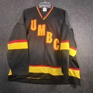 University Maryland Baltimore County Hockey Jersey Vintage #73 Made In USA Black